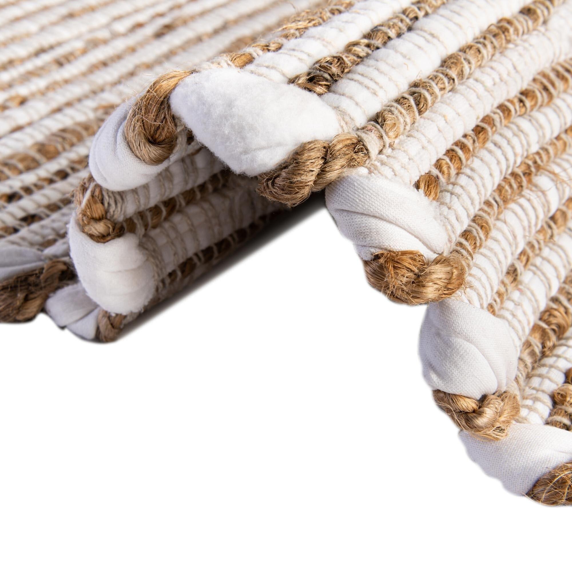 Overstock Overstock Braided Dosa Collection Area Rug 10'x14' - Gray-Beige