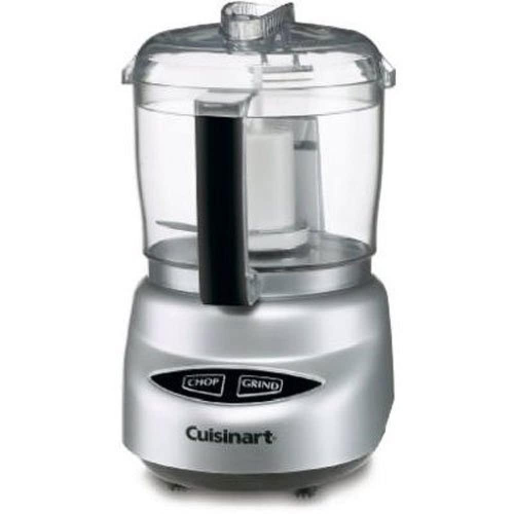 Cuisinart Cuisinart CRC-400 4 Cup Rice Cooker, Stainless Steel Exterior & Food Processor, Mini-Prep 3 Cup, 24 oz, Brushed Chrome and Nickel, DLC-2ABC