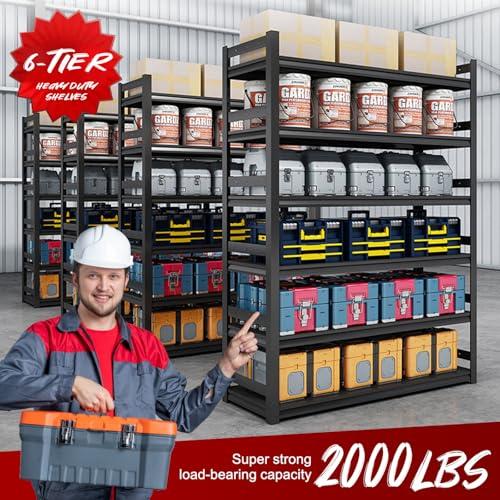 IEHFDCA IEHFDCA Garage Shelving,Heavy Duty Storage Shelves,19.7" W-59 W Heavy Duty Garage Shelving Unit, Industrial Rack,Used for Storing Items in Warehouses, garages, etc.