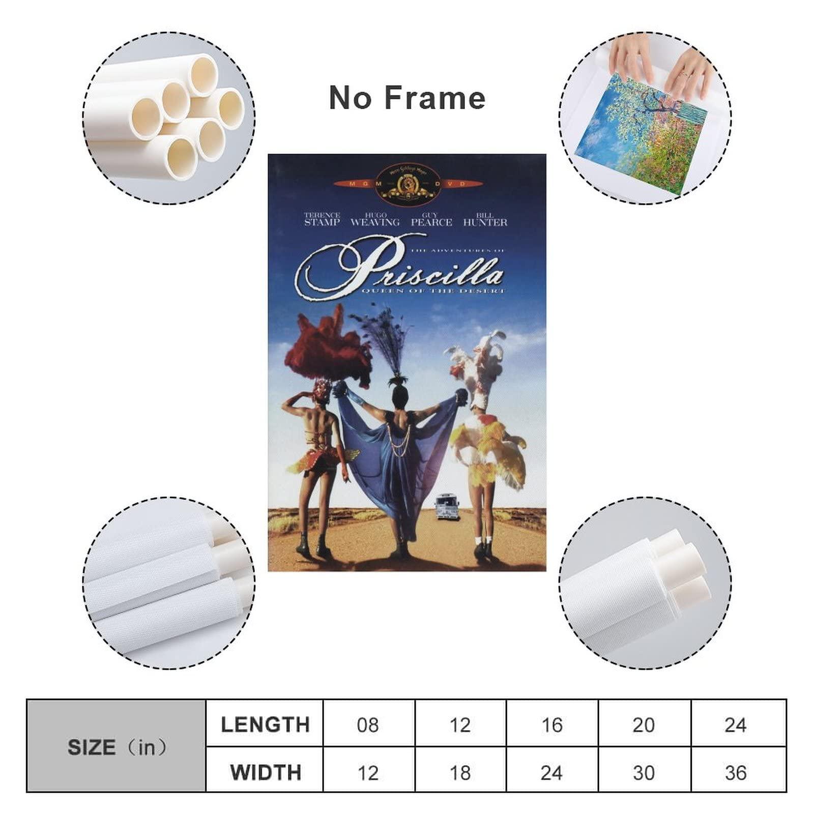 Zelbuck Zelbuck The Adventures of Priscilla, Queen of The Desert Movie Poster (5) Wall Art Paintings Canvas Wall Decor Home Decor Living Room Decor Aesthetic 20x30inch(50x75cm) Unframe-Style