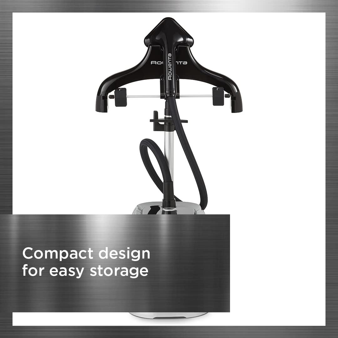 Rowenta Rowenta, Steamer for Clothes, Prostyle Full Size Steamer with Screen, 63 Inches, 51oz water tank capacity, 1500 Watts, Ironing, Clothes Steamer, Black Garment Steamer IS3440