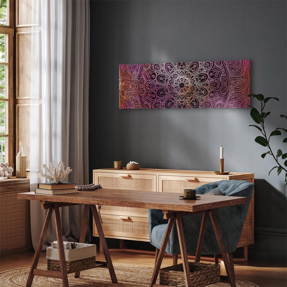 artgeist artgeist Canvas Wall Art Print Mandala 53x18 in - 1pcs Home Decor Framed Stretched Picture Photo Painting Artwork Image Orient Zen f-A-0594-b-b