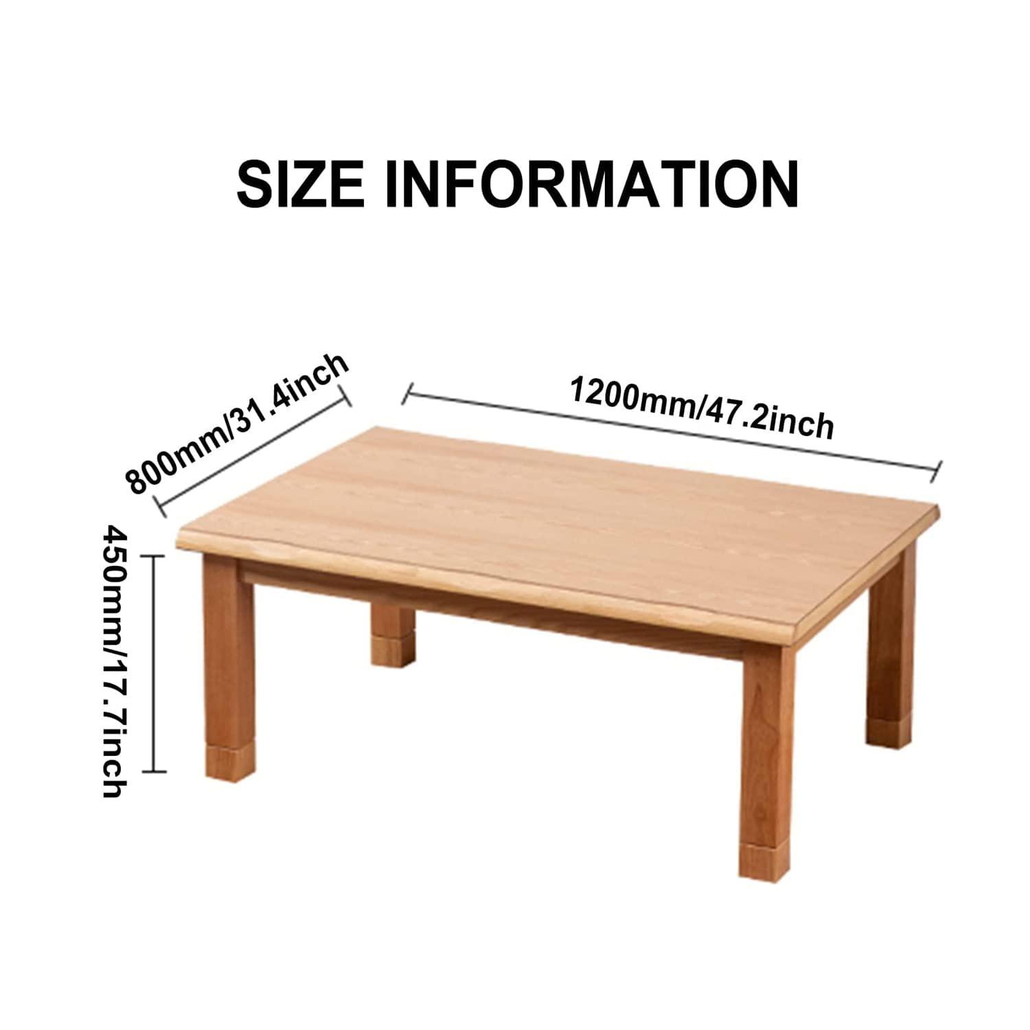 Appleya Appleya Kotatsu Table 5-Piece,Kotatsu Heated Table, Japanese Folding Storage Tatami Coffee Table Thickened Furnace Winter Roasting Stove Heating Table