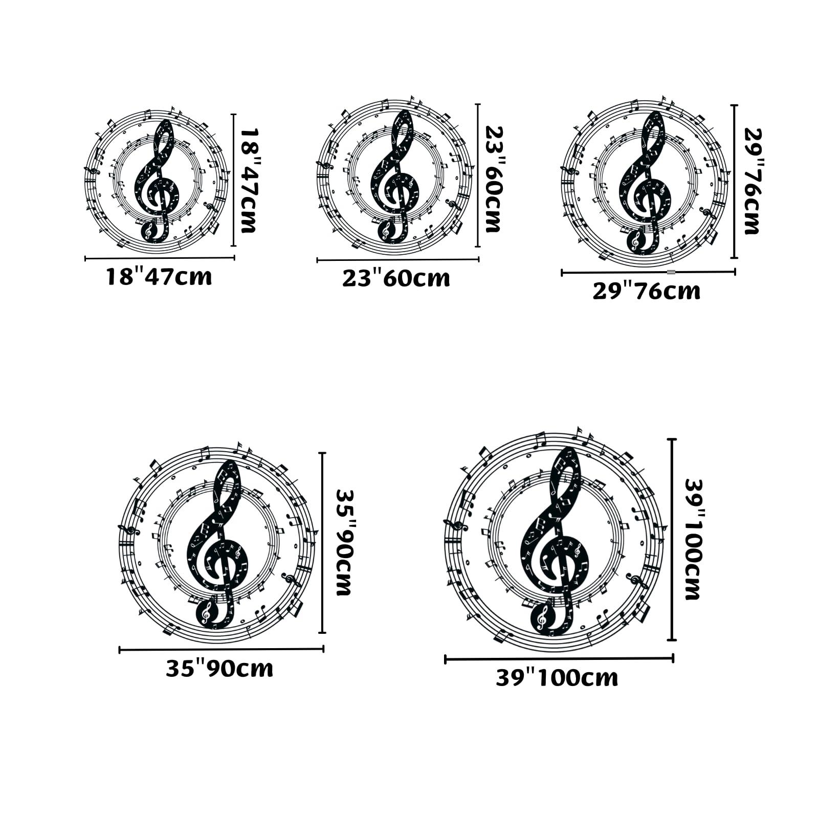 Cadeali Metal Wall Decor, Music Note Wall Art, Wall Art Music Notes, Metal Wall Art Music Notes, Music Note Wall Decor, Music Metal Wall Decor, Musical Wall Art Metal, Music Lover Gift (gold, 23"x23"|60x60cm)