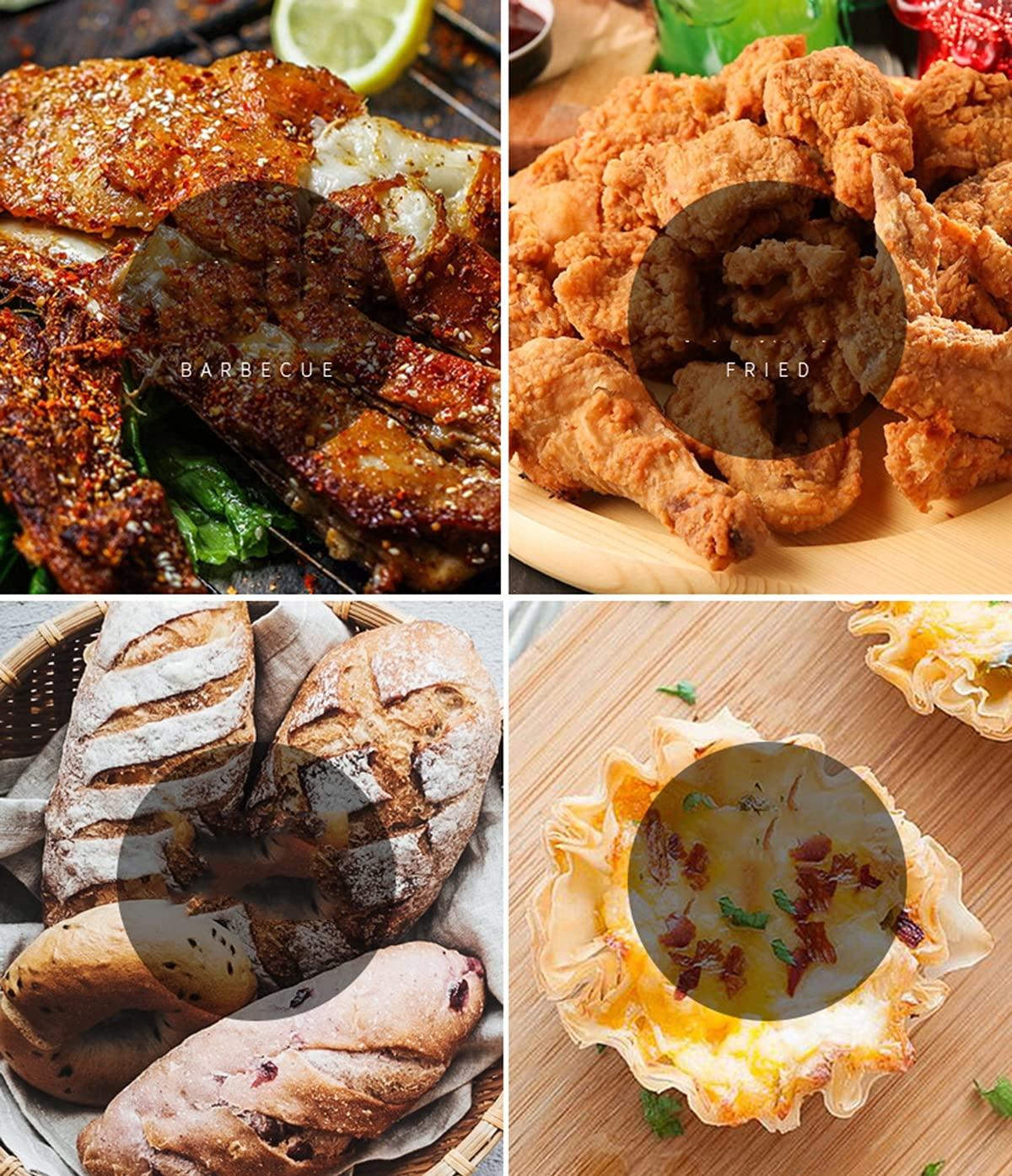 JMSL JMSL Air Fryer-Household Multifunctional 2.5L-8L-Electric Fryer-Intelligent Oil-Free Smoke-Free Electric-Oven Rapid Air Circulation,3.5L Red