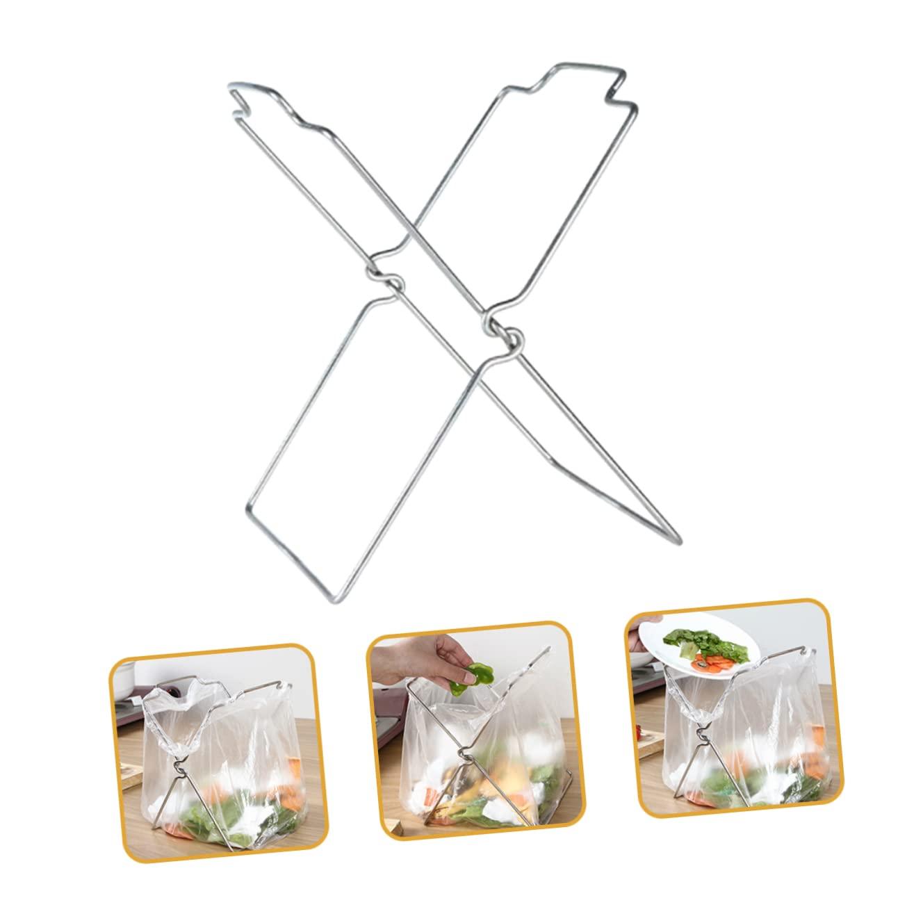 UTHCLO UTHCLO Kitchen Garbage Bag Holder 2PCS Trash Bag Rack Hangers Suitable for Bathroom Pantry Dormitory