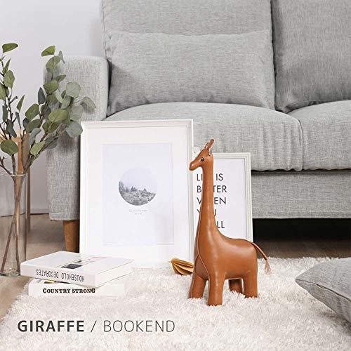zny zny, zuny, Classic Series Bookend Tan for Shelves, Office Decorative- Giraffe