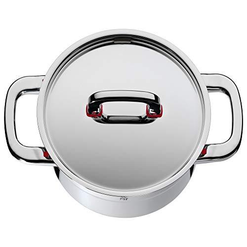 WMF WMF Pot Set 4-Piece Premium One Inside Scale Steam Vent Made in Germany Cool+ Technology Metal Lid Cromargan Stainless Steel Polished Suitable for Induction Hobs Dishwasher-Safe