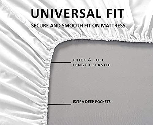 Pretty Patterns Pretty Patterns California King Size 1000 Thread Count Egyptian Cotton Hotel Quality Bed Sheets, 4Pc Set, Soft Luxury fits Upto 14-16\" Deep Pocket (Solid, Grey)