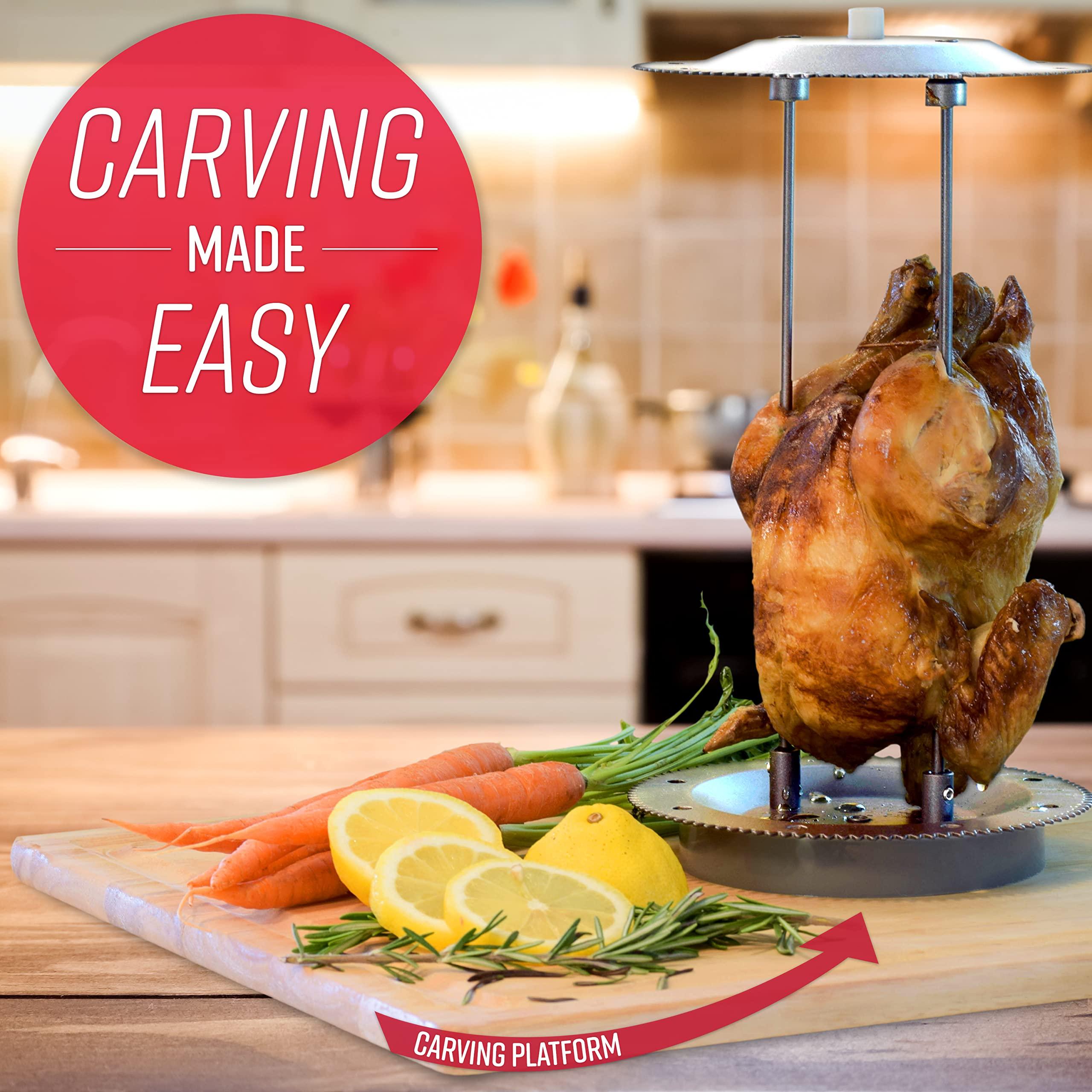 Ronco Ronco 5500 Series Rotisserie Oven, Stainless Steel Countertop Rotisserie Oven, 3 Cooking Functions: Rotisserie, Sear and No Heat Rotation, 12-Pound Capacity