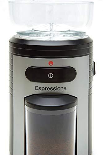 Espressione Espressione Professional Conical Burr Coffee Grinder, Black/Silver, 8.5-Oz.