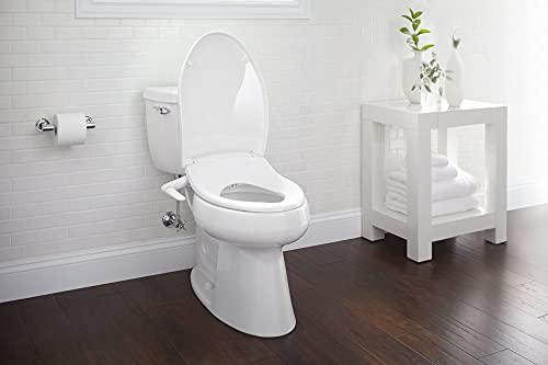 Kohler KOHLER 5724-0 PureWash M250 Elongated Bidet Toliet Seat, Manual Non-Electric Bidets for Existing Toilets, Adjustable Bidet Sprayer, White