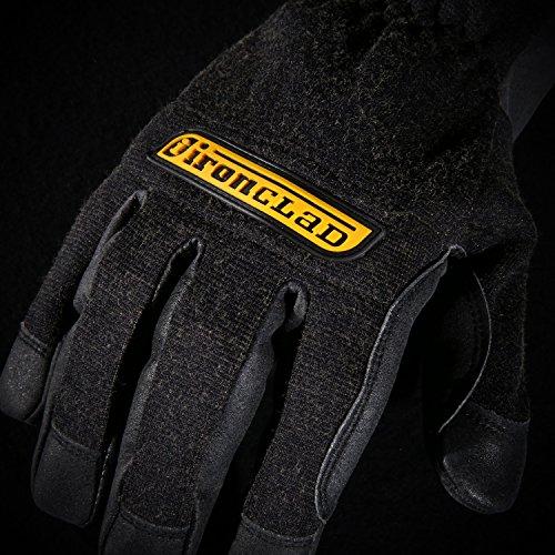 Ironclad Ironclad HEATWORX REINFORCED; Heat and Cut Resistant Gloves, Palm Heat Protection Rated up to 450°F, (1 Pair), Black