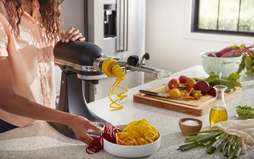 KitchenAid KitchenAid Fruit and Vegetable Spiralizer Attachment Stand Mixer, Polished Aluminum
