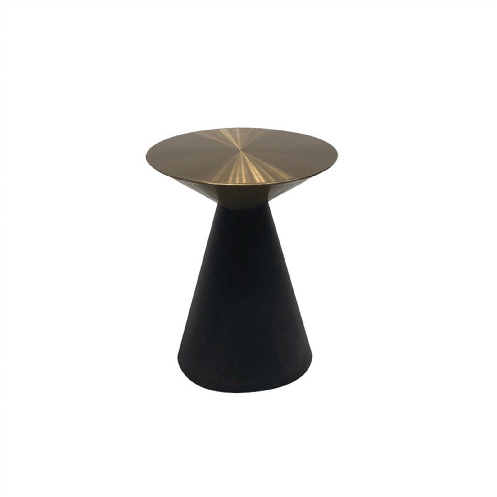 GLigeT End Table Sofa Side Table Metal Round Side Table, Corner Table, Small Coffee Table with a Unique Shape for The Home, Dining Room or Living Room Tea Table(Large)