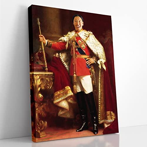 Turn Me Royal Turn Me Royal Custom Portrait from Your Photo, Funny Wall Art Gifts for Men, for Husband, for Father, Turn Him into Royalty (The King, 8" x 10")