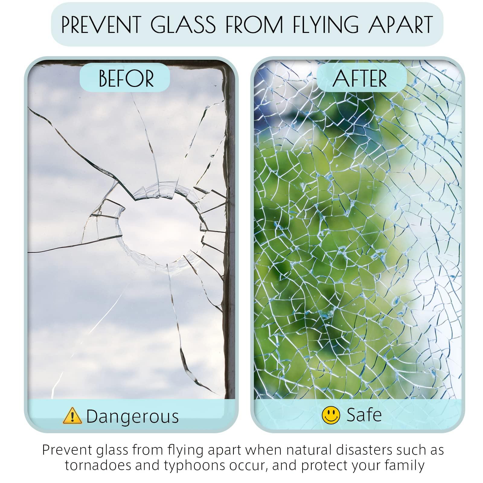 HIDBEA HIDBEA One Way Mirror Window Film, Daytime Privacy Sun Blocking Reflective Window Film Static Cling Heat Control Window Tinting Film for Home and Office, Brown Silver, 35.4 x 393.7 Inch