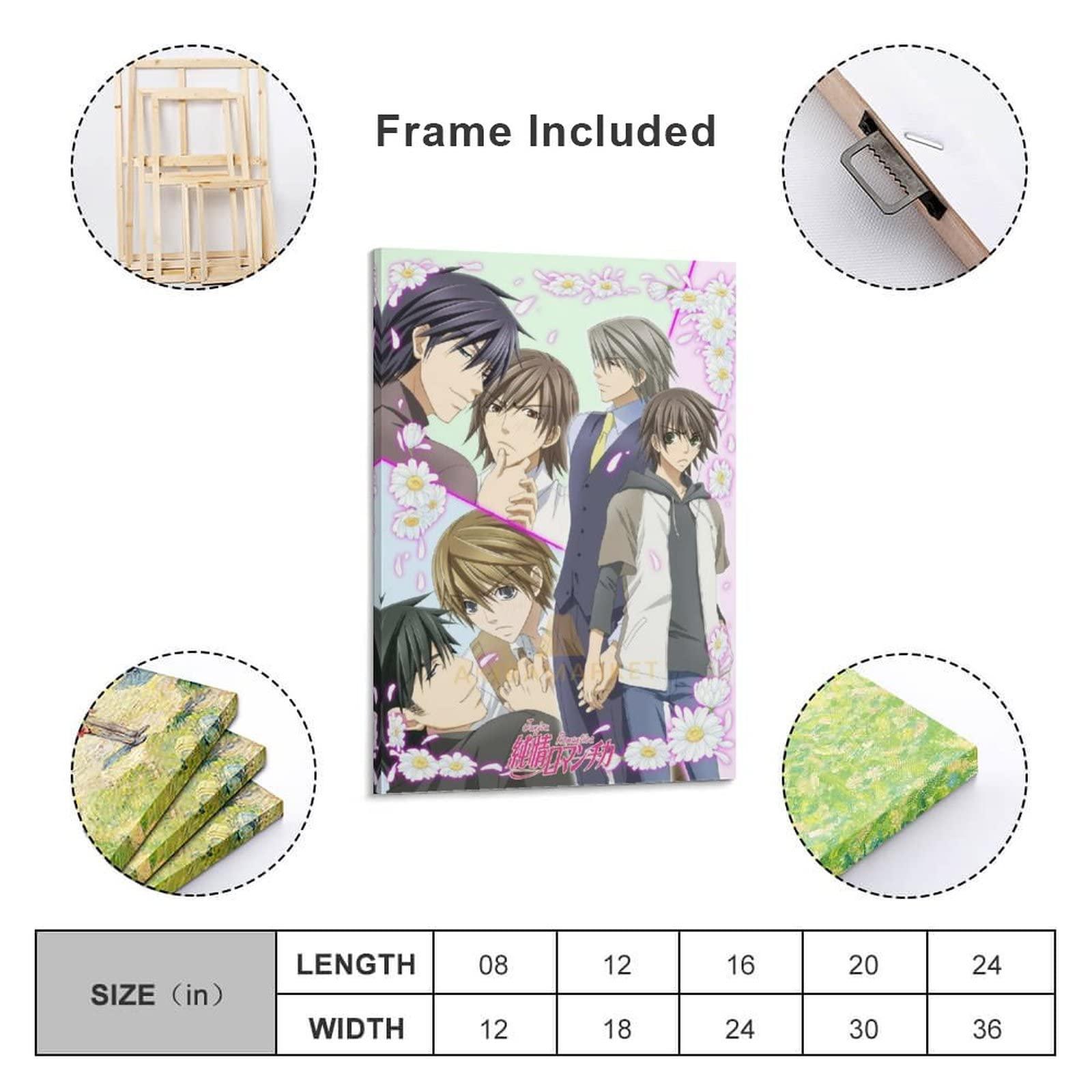 XIANNA XIANNA Junjou Romantica Anime Poster (4) Canvas Art Poster And Wall Art Picture Print Modern Family Bedroom Decor Posters 24x36inch(60x90cm)