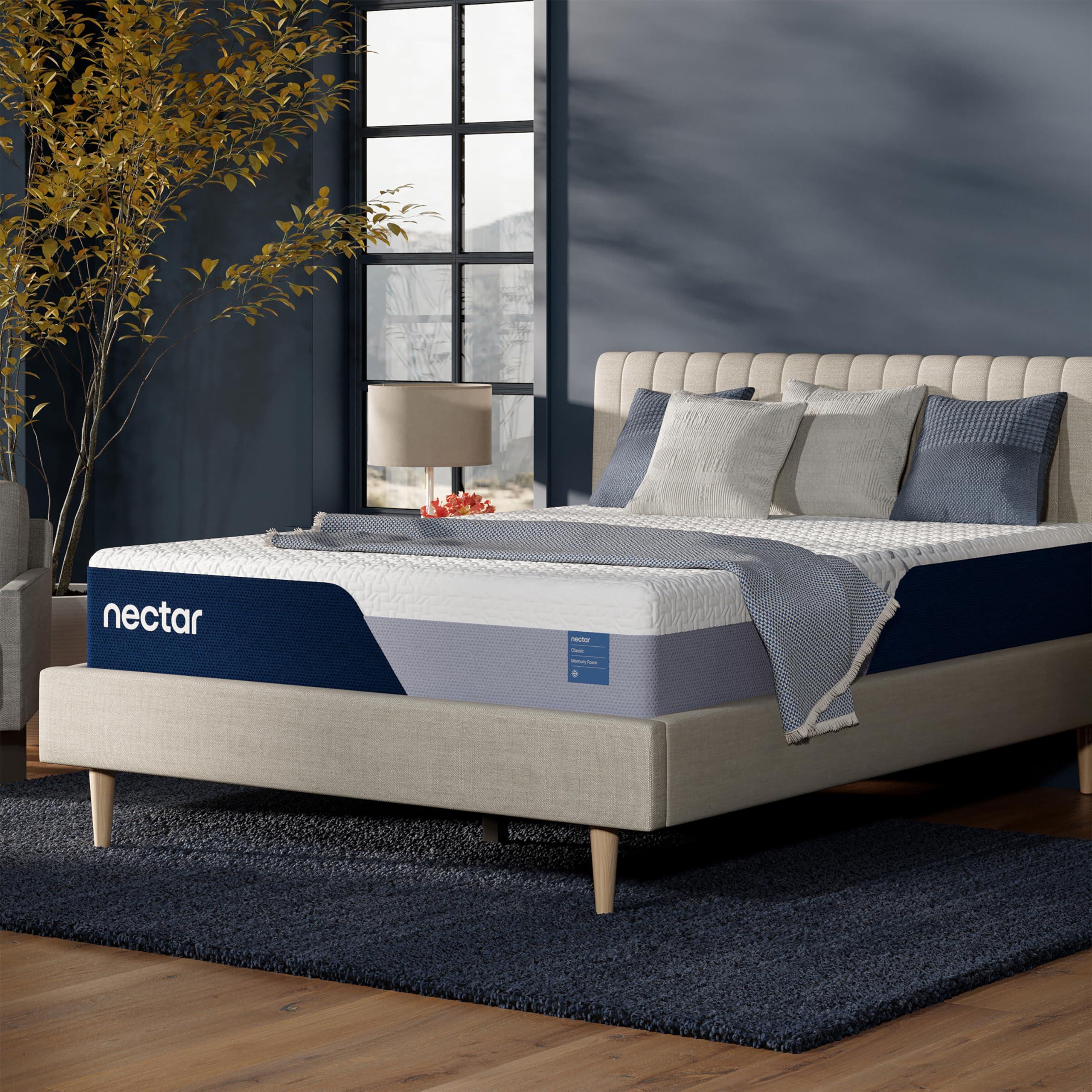 Nectar Nectar Classic 12 Cal King Mattress (New Version) - Medium Firm - Contouring Memory Foam - Cooling Top Layer - Support & Pressure-Relief - Minimal Motion Transfer - 365-Night Trial & Forever Warranty