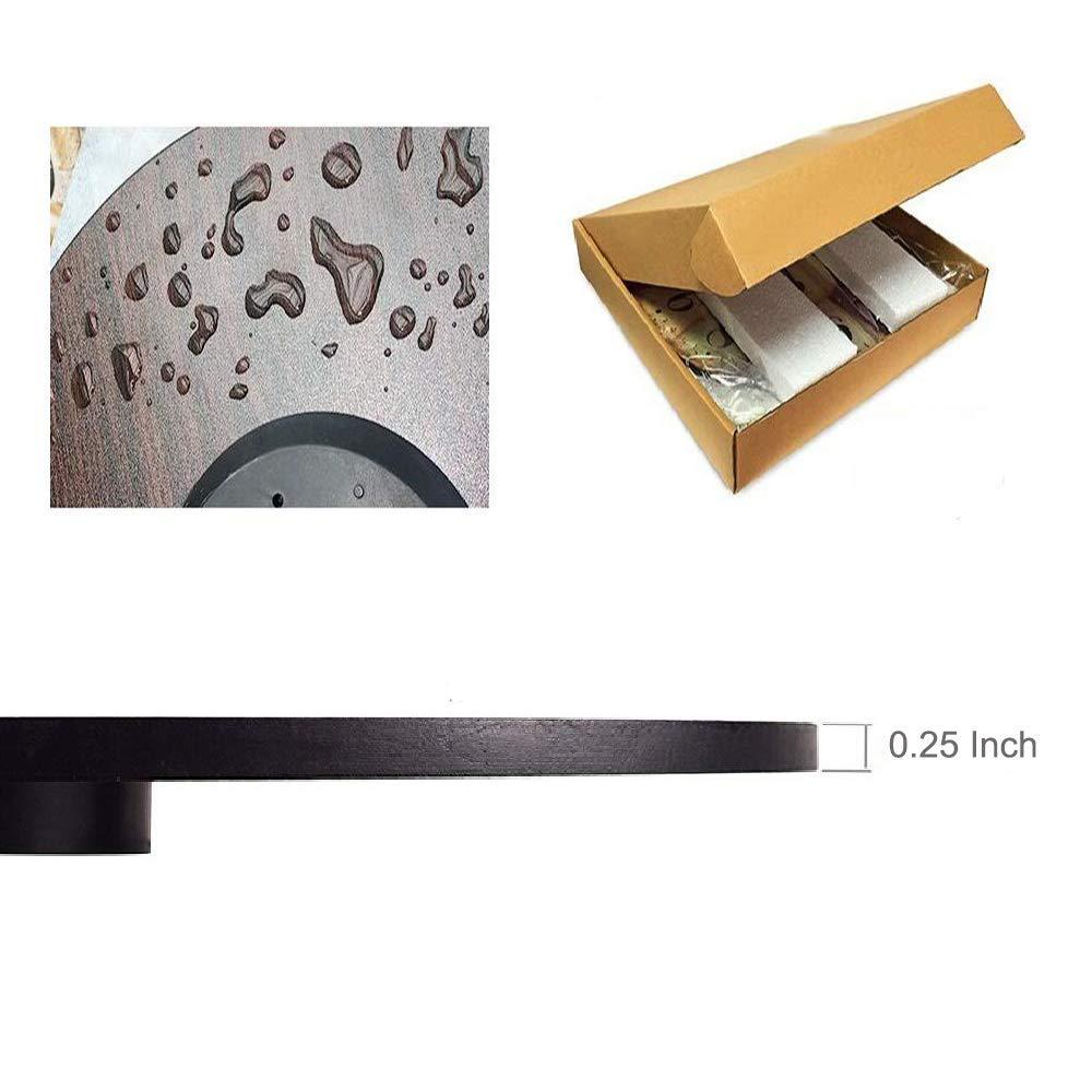 LetusZhogo Moose Clock Personalized Rustic Moose Wall Clock Country Rustic Cabin Wood Clock 12 Inch Rustic Chic Wall Clock Non Ticking Silent Rustic Home Decor for Kitchen/Dining Room/Bedroom/Office/School