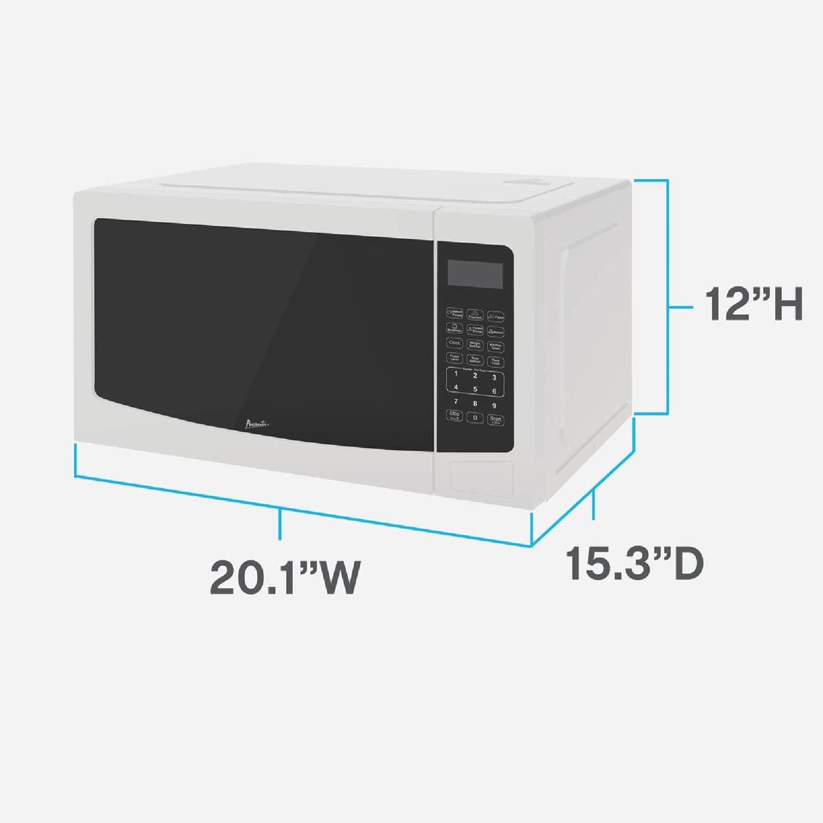 Avanti Avanti MT112K0W 1.1 Cubic Foot Microwave Oven, White