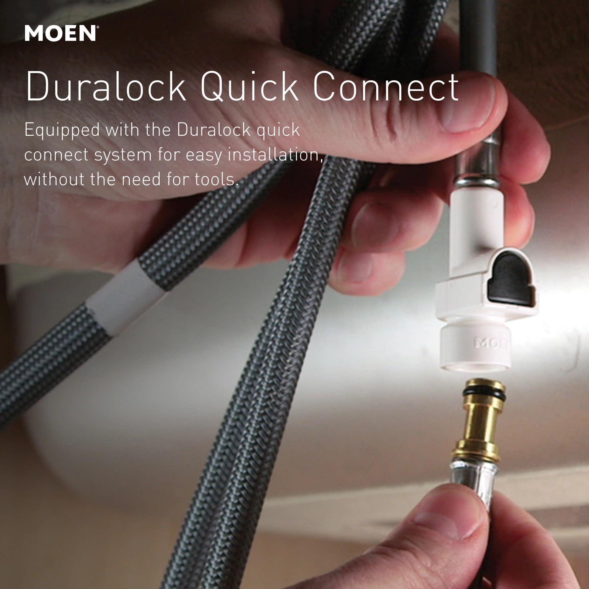 Moen Moen Medina Spot Resist Stainless One-Handle Pull Out Kitchen Faucet, Kitchen Sink Faucets with Pullout Sprayer Featuring Power Boost for a Faster Clean, 87039SRS