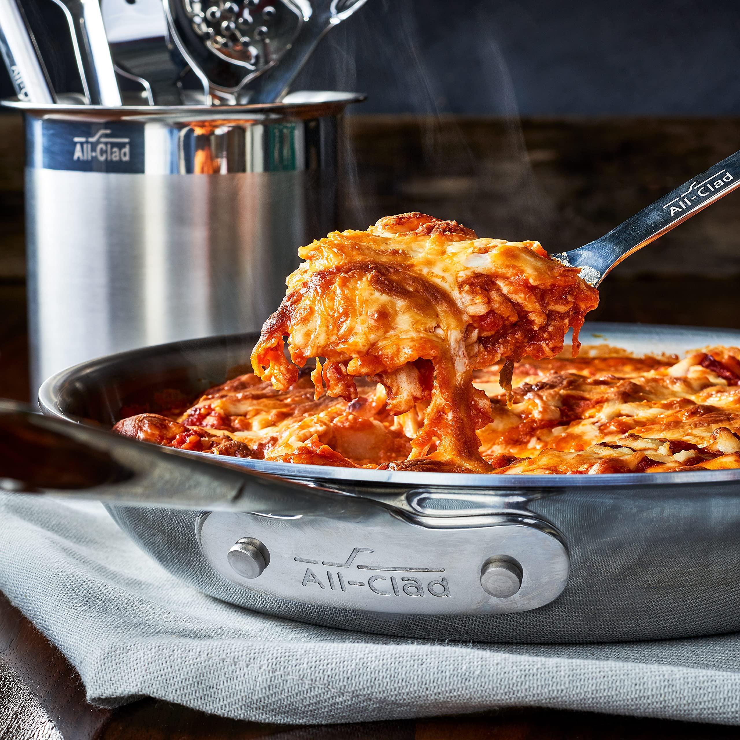 All-Clad All-Clad Specialty Stainless Steel Kitchen Gadgets 5 Piece Tool Set with Caddy Kitchen Tools, Kitchen Hacks Silver