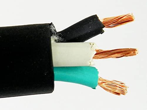 Nassau Electrical Supply 12 AWG 3C 12/3-SOOW Black 600V Portable Cord Cable (100FT)