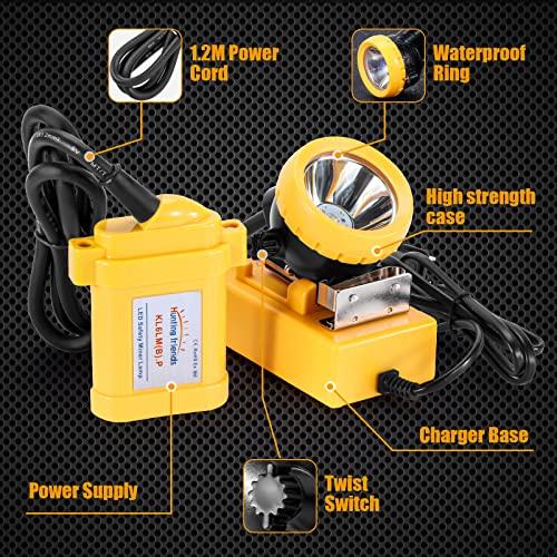 Hunting friends Hunting friends Superbright LED Mining Light KL6LM(B).Plus Miner Cap Lamp Waterproof Underground Headlamp Explosion-Proof Hard Hat Headlamp