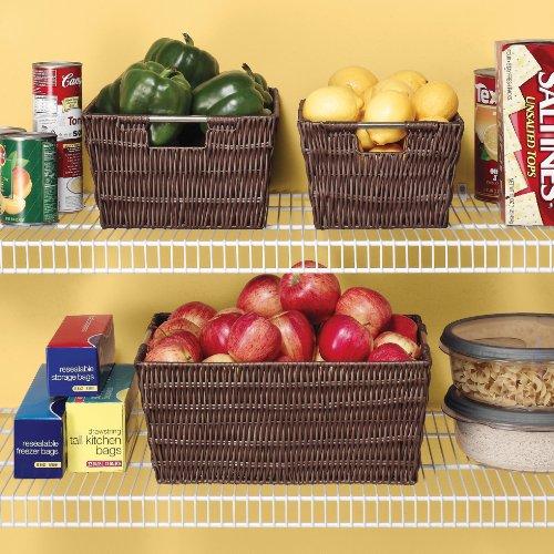 Whitmor Whitmor Rattique Storage Tote Basket - Espresso