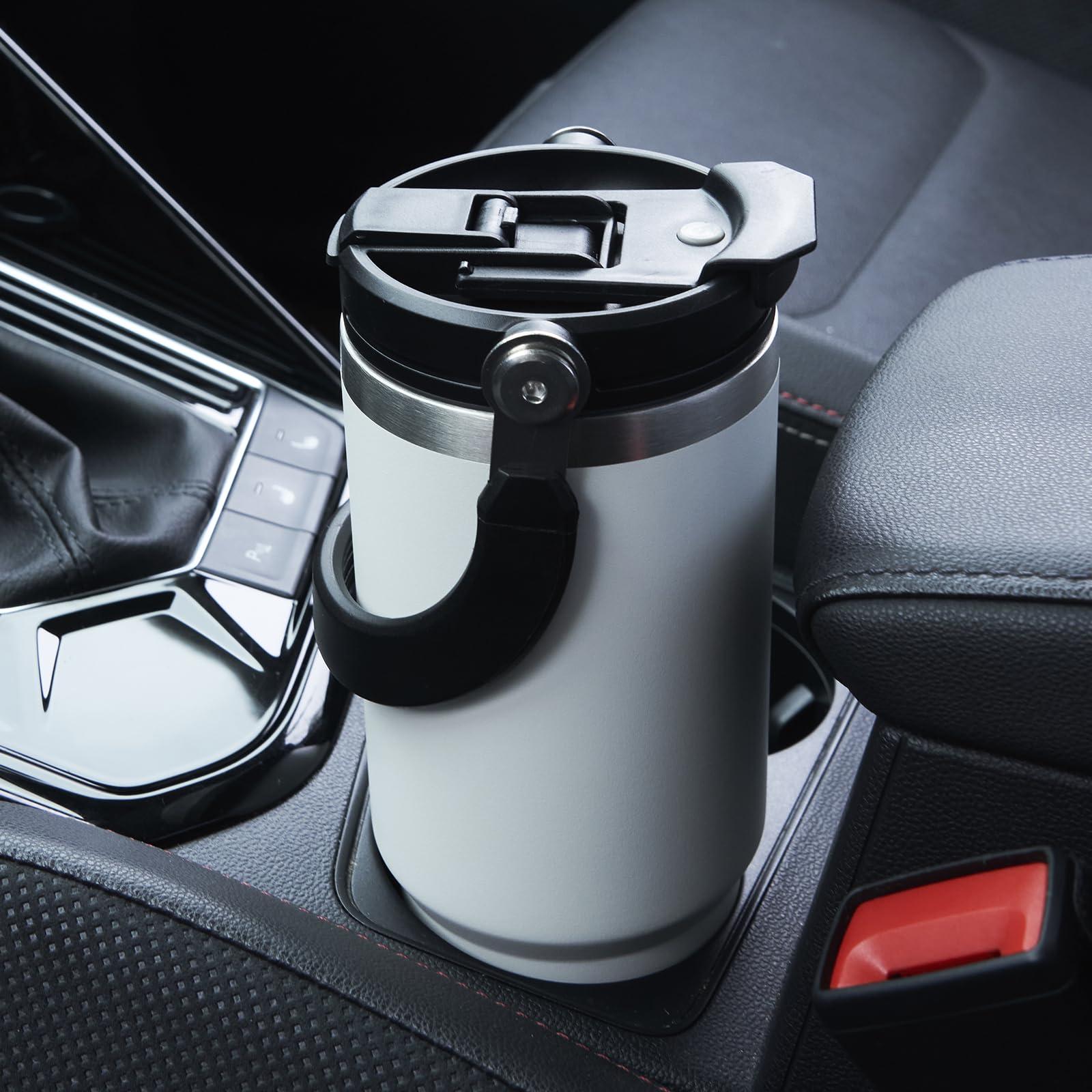 Soview Tumbler with Straw and Lid Handle, 30oz Stainless Steel Coffee Mug, Travel Mug Vacuum Insulated Coffee Cup, Leak Proof Double Wall Insulated Coffee Car Cup for Hot Iced Drinks Gift for Men Women