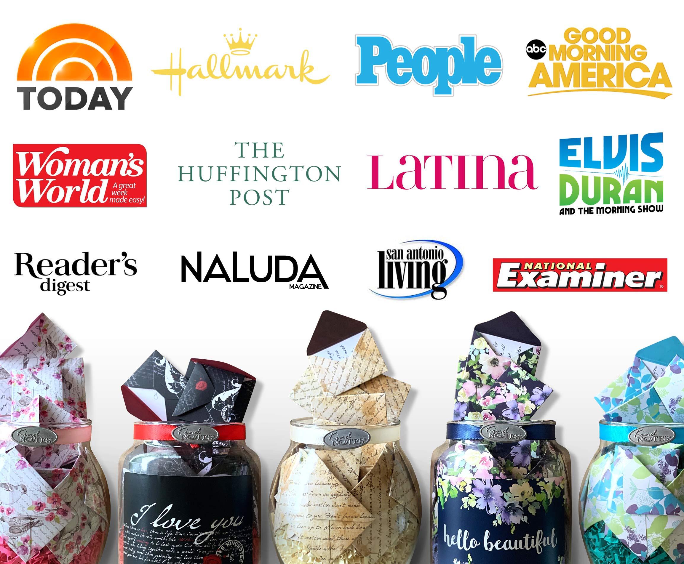 KindNotes KindNotes Glass Keepsake Gift Jar with Daughter Messages (Parent to Daughter) - Motherhood Design