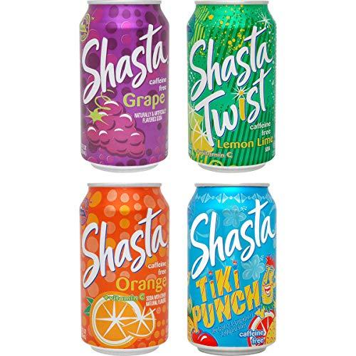 Shasta [Case of 24] Shasta Variety Pack (Twist, Grape, Orange, Tiki Punch)