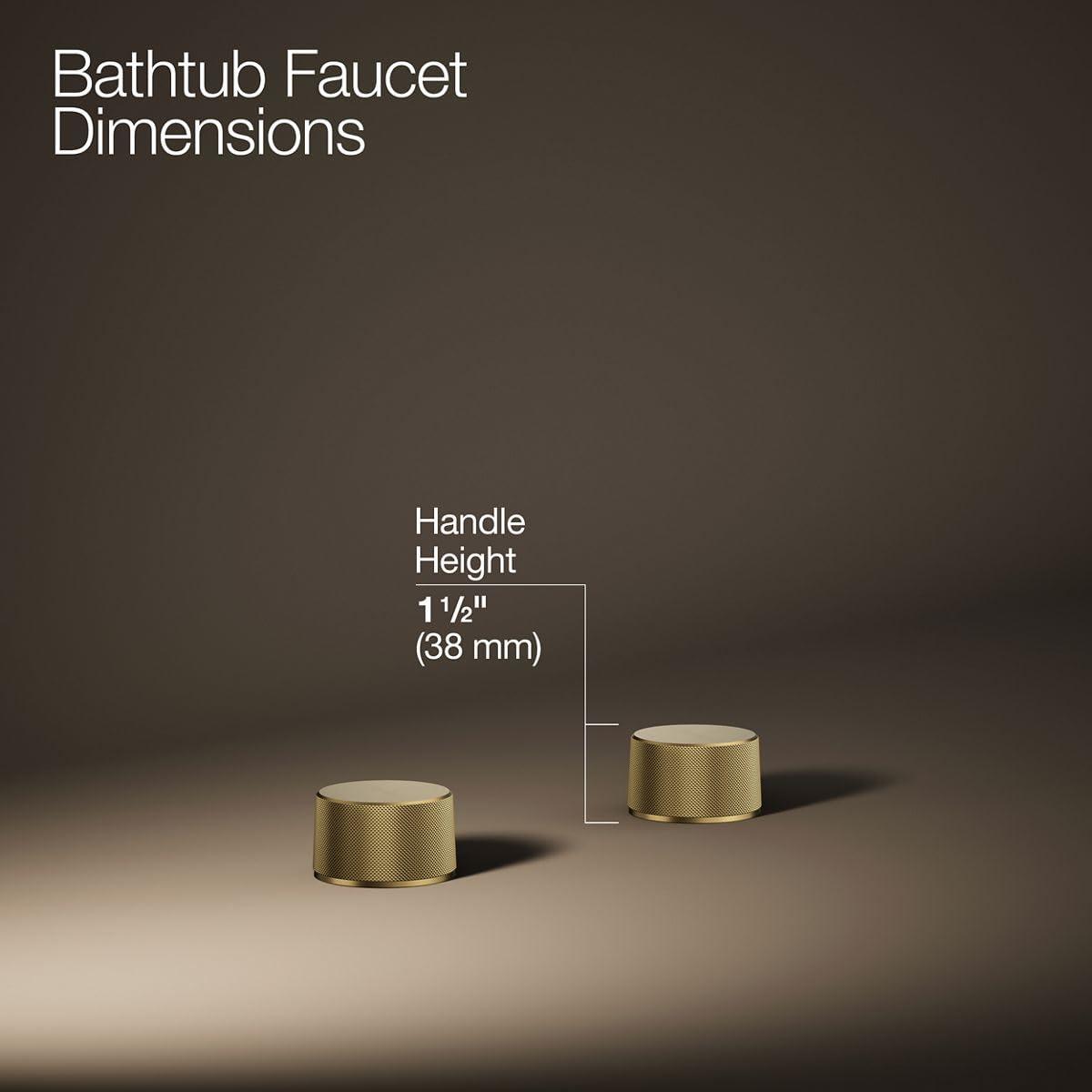 KOHLER Components Deck-Mount Bath Faucet Handles With Oyl Design