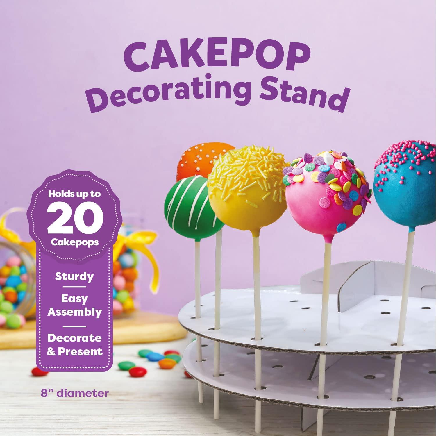 Kidstir KIDSTIR Kids Baking Set DIY Baking Kits, Cake Pop Kit with Everything, All-in-One Baking Kit with Cake Pop Stand, Pre-Measured Ingredients, Best Gift Idea for Boys and Girls Ages 6-12. Vanilla