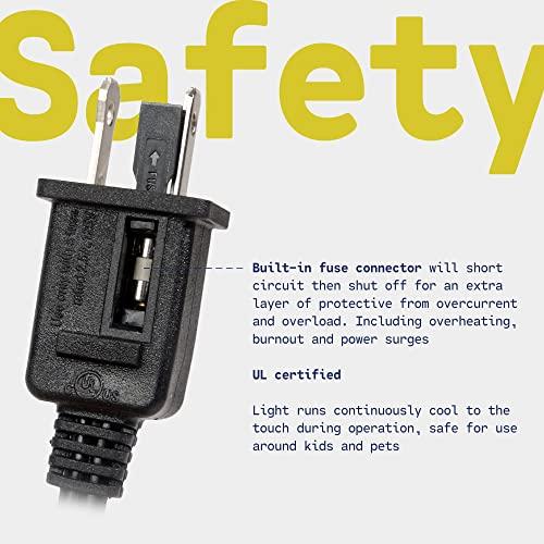 WYZworks WYZworks 1656LEDs, 150ft Orange LED Rope Light, Connectable Outdoor Permanent Waterproof Accent Exterior Lighting, Transparent PVC Case, ETL Certified, Holiday Decor, Backyard Patio, Home Garden