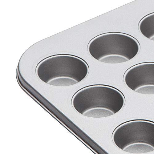 Kitchen Craft KitchenCraft Non Stick Mini Muffin Tin / Mince Pie Baking Tray, 24 Holes, 35 x 27 cm
