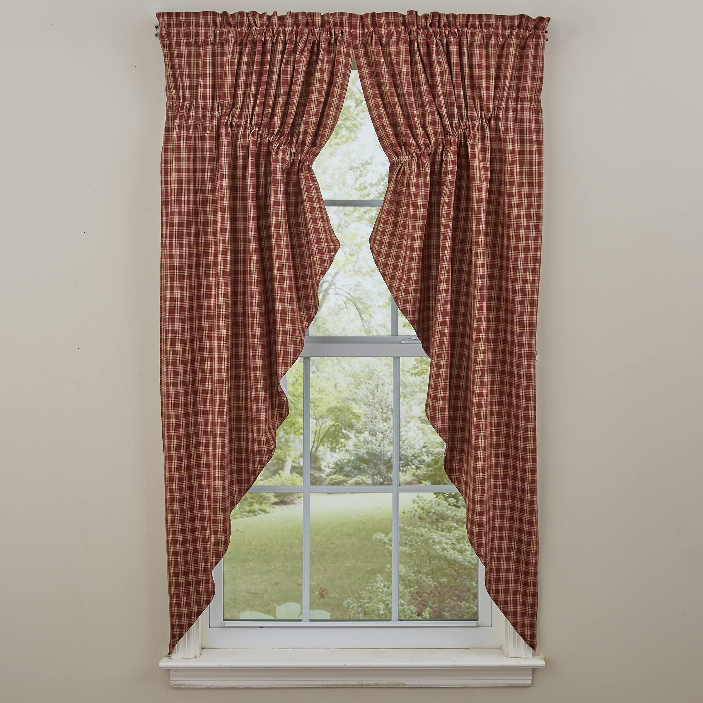 Park Designs Park Designs Red Sturbridge Gathered Swag 72\'\'L