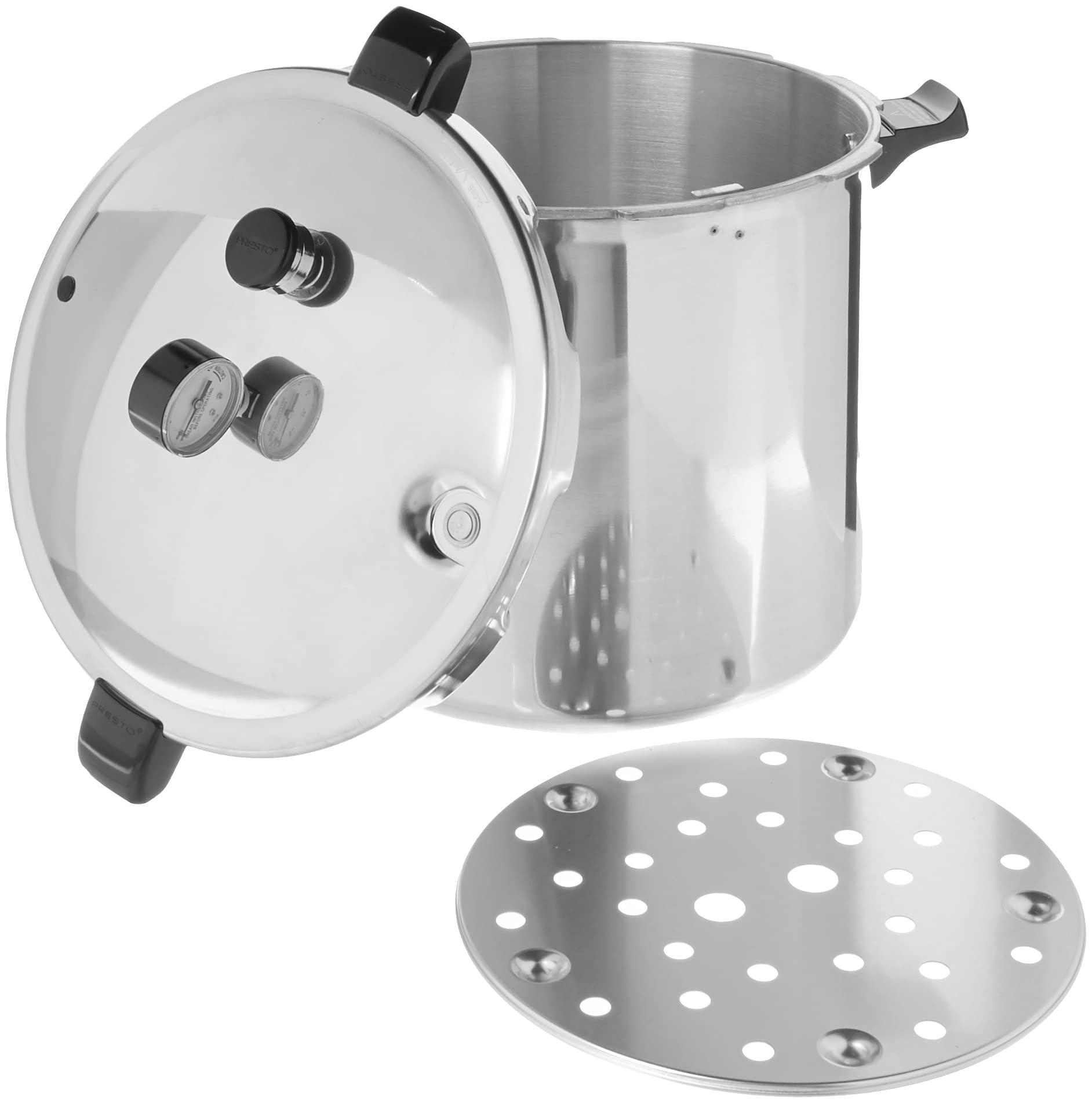 Presto Presto 01784 23-Quart Induction Compatible Pressure Canner, Silver, Aluminum