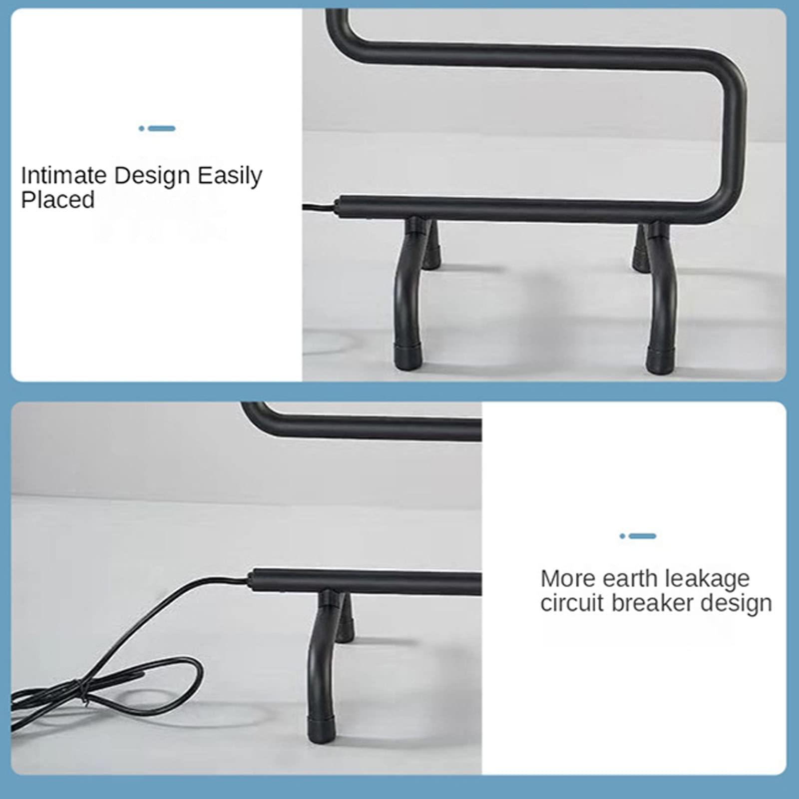 WRJAHCG WRJAHCG Plug in Towel Warmer,Towel Warmer with Timer Home Bathroom Electric 5-Bar Towel Drying Rack,Free Standing Towel Heater for Bathroo