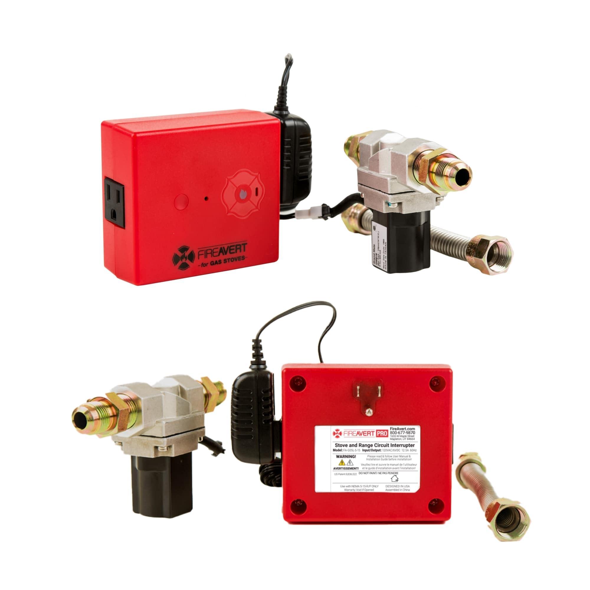 FireAvert FireAvert-Gas Stove Auto Shut-Off Device (1/2" Pipe Line), Oven Monitoring Solution for Senior Citizen and Elderly Parents, As Seen on Shark Tank