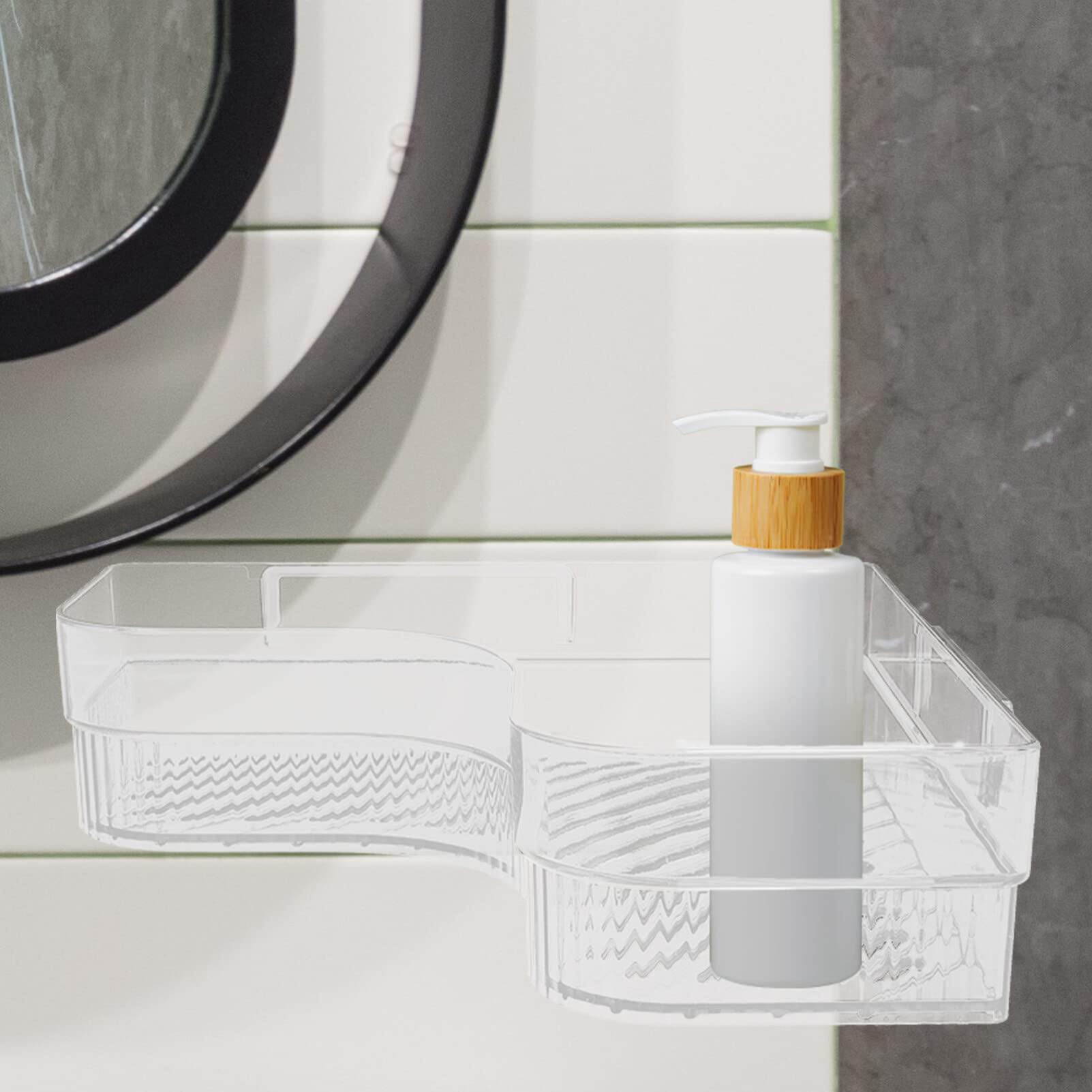 Alipis Alipis Bathroom Corner Shelf Shampoo Bottle Holder Bathroom Corner Rack Shower Stuff Wall-mounted Rack Bath Shampoo Holder Wall Mounted Toilet The Pet Shower Supplies Cosmetic