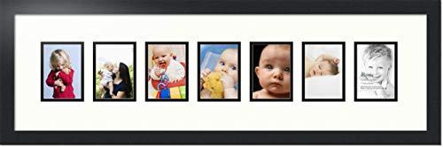 ArtToFrames Art to Frames Double-Multimat-1025-754/89-FRBW26079 34.5 by 9-Inch Picture Frame, 1.25-Inch Wide, Satin Black