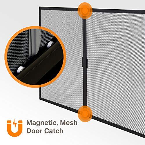 Pleasant Hearth Pleasant Hearth Alsip Sunlight Nickel Glass Firescreen Door | Small