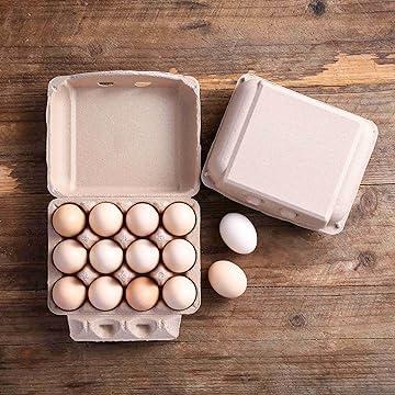 Poreids Poreids 30 Pack Egg Cartons Bulk - 34 Style Reusable Cardboard Egg Cartons 12 Count, Dozen Duck and Chicken Egg Crates