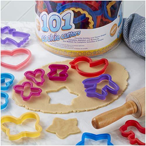 Wilton Wilton Cookie Cutters Set, 101-Piece — Alphabet, Numbers and Holiday Cookie Cutters