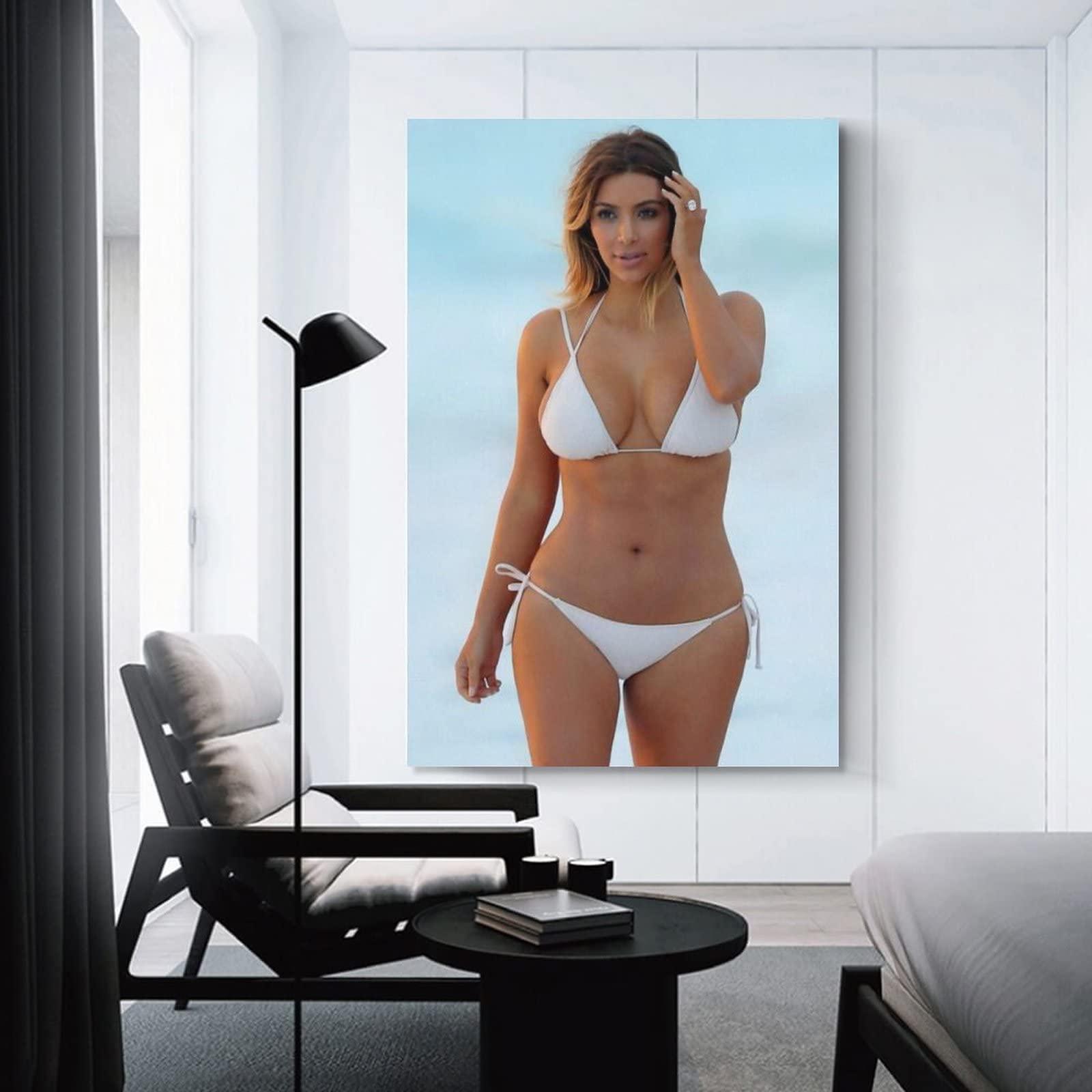 Generic Kim Kardashian Sexy Poster Wall Art Poster Gifts Bedroom Prints Home Decor Hanging Picture Canvas Painting Posters 12x18inch(30x45cm)