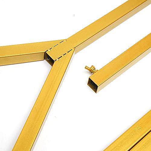 Bathrena Garment Rack Freestanding Metal Clothing Rack Wedding Dress Bridal Garment Stand Garment Rack Standing Metal Sturdy Clothing Rack Gold