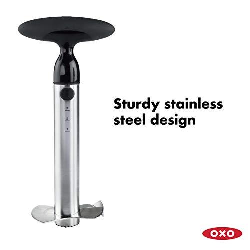 OXO OXO Good Grips Stainless Steel Pineapple Corer & Slicer,Silver/Black