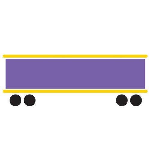 My Wonderful Walls Full 5 Piece Train Stencil for Painting a Train on The Walls of a Transportation Mural